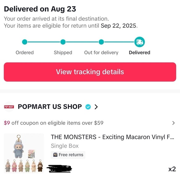 Pop Mart LABUBU Exciting Macaron TOFFEE Vinyl Plush Pendant In Pouch Authentic - Picture 10 of 10